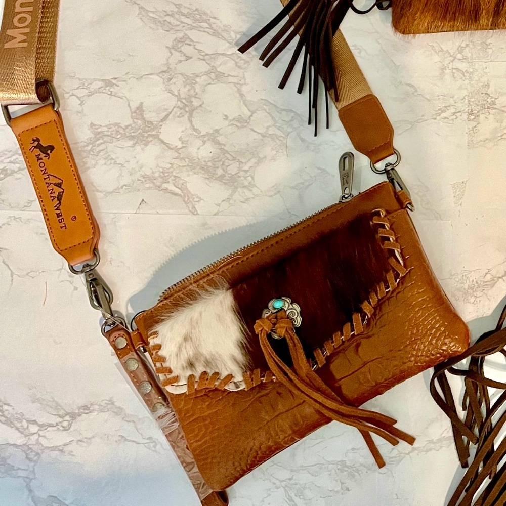 Montana West Cowhide leather bag